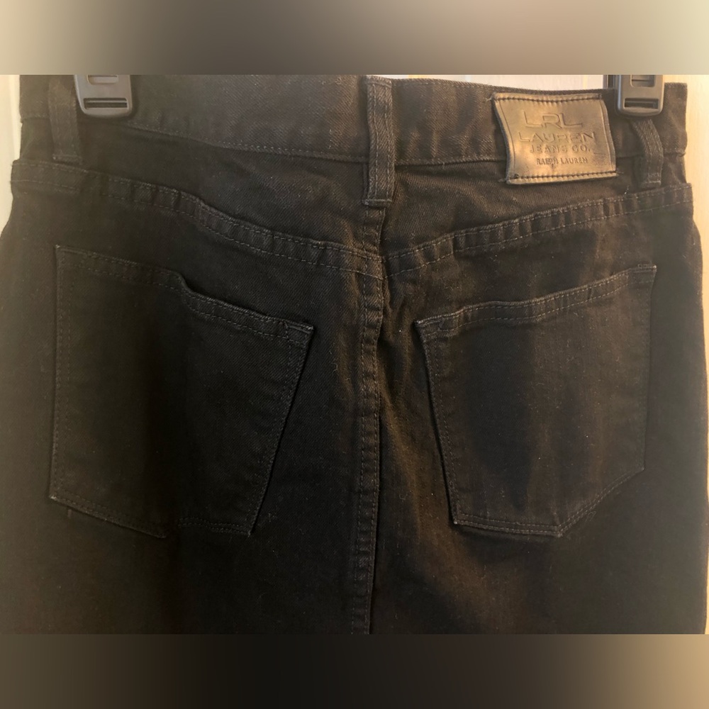 Ralph Lauren Black Denim Jean Skirt - Picture 9 of 11